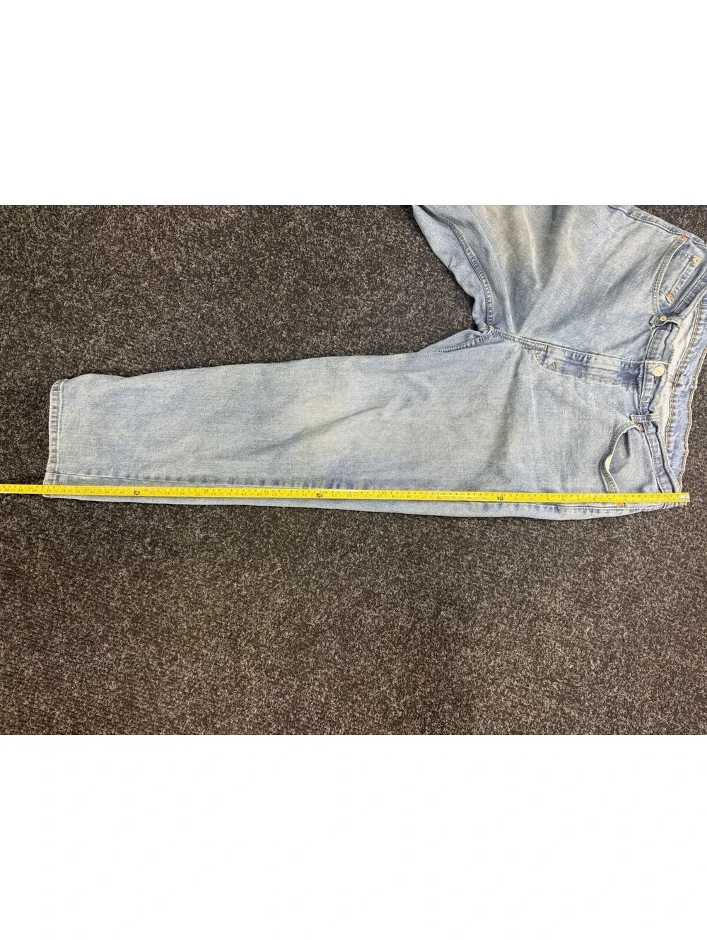Levi's Light Blue Relaxed Fit Straight Jeans Cotton 500 Series Men's
